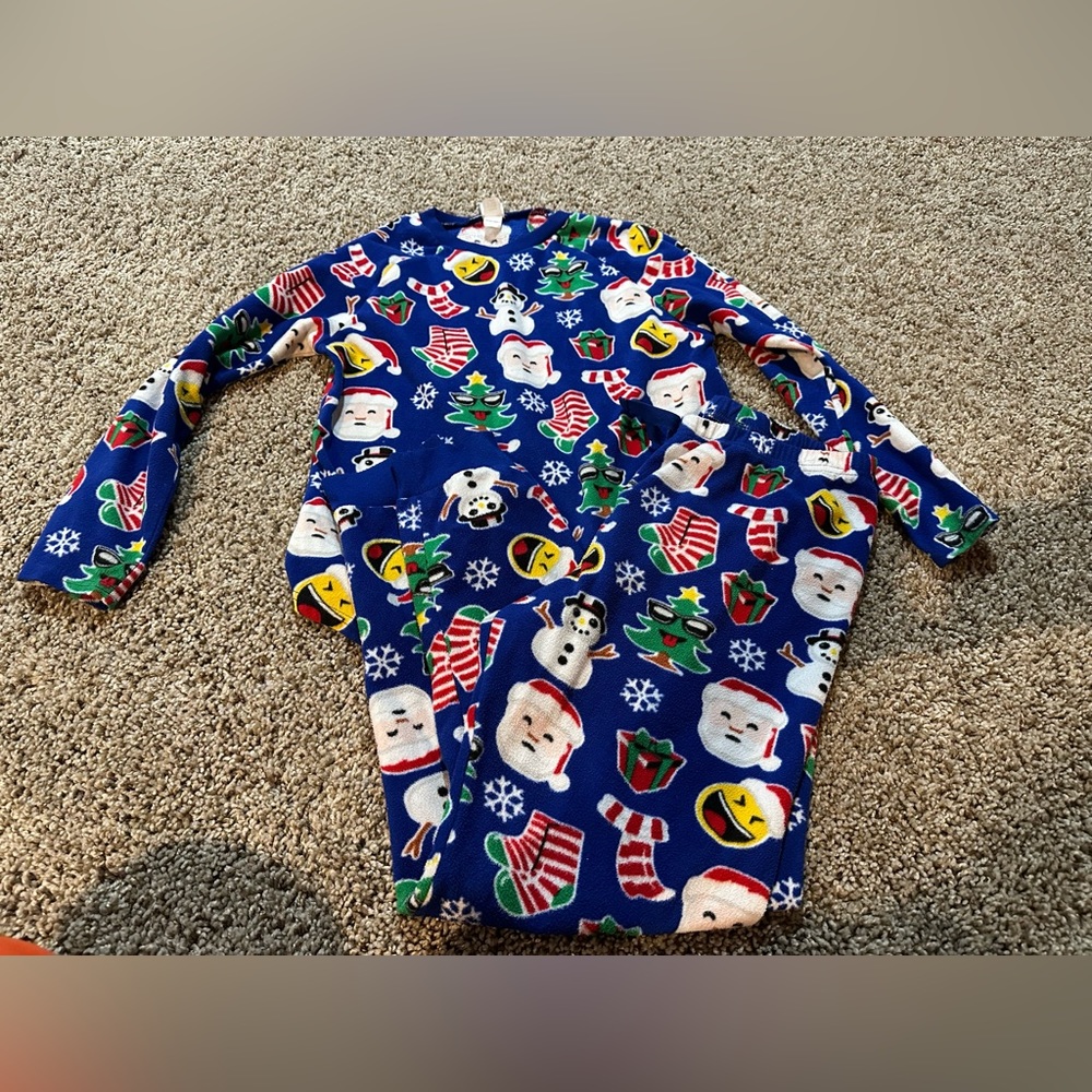 Kid’s Christmas Pajamas; Two-piece Set; Sz 10/12